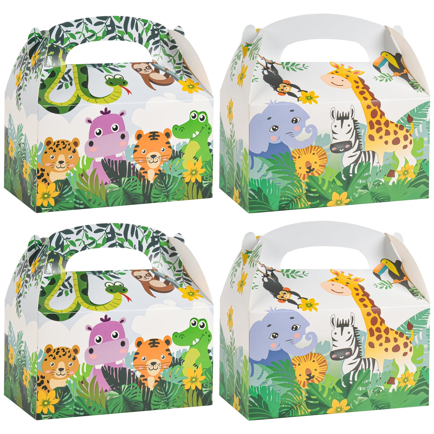Safari Animal Woodland Party Favor Gift Boxes