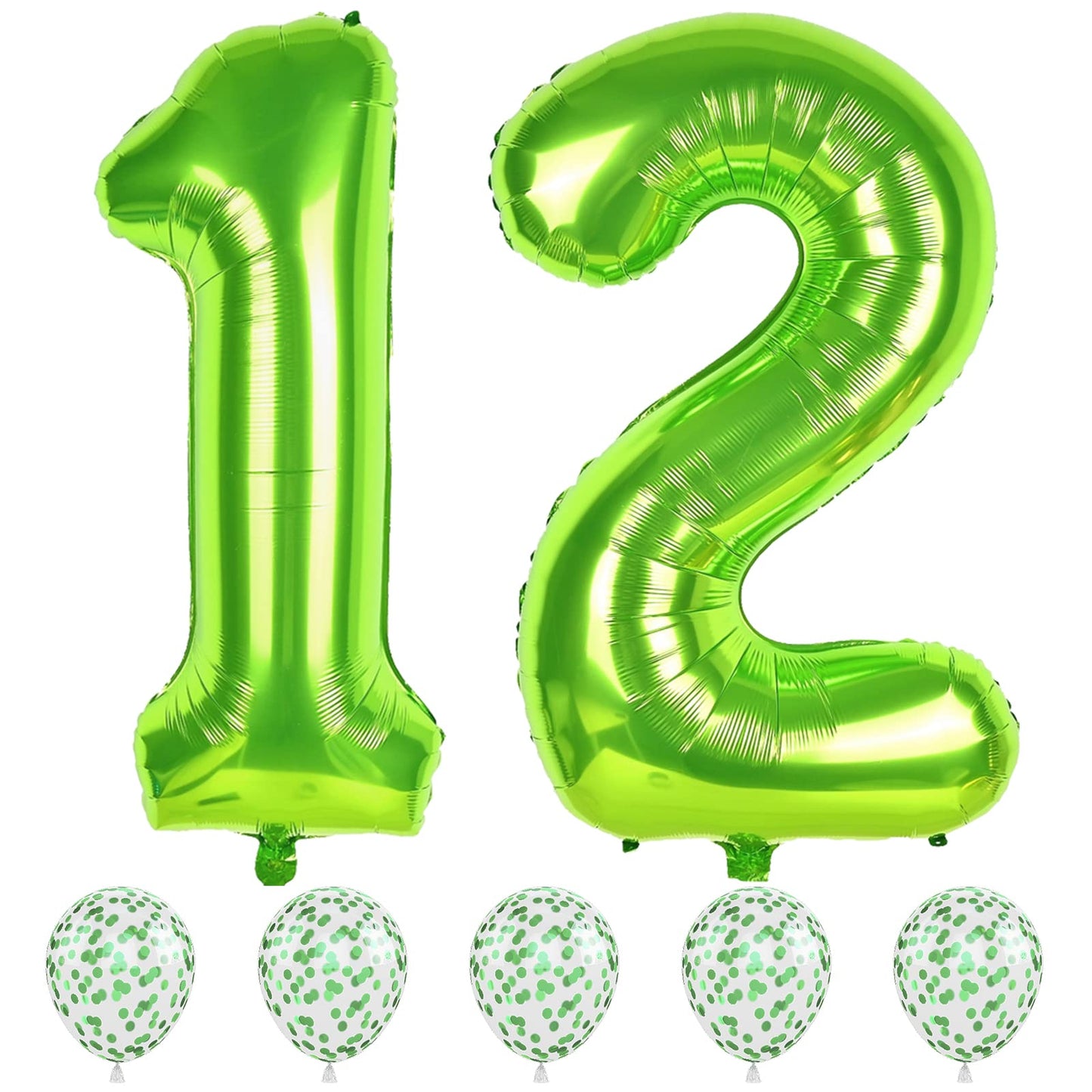 Green Number 12 Balloon Decoration Kit