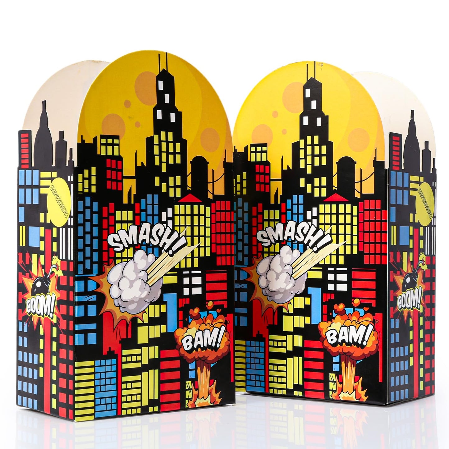 Hero Theme Cardboard Party Favour Boxes – 24 Pack