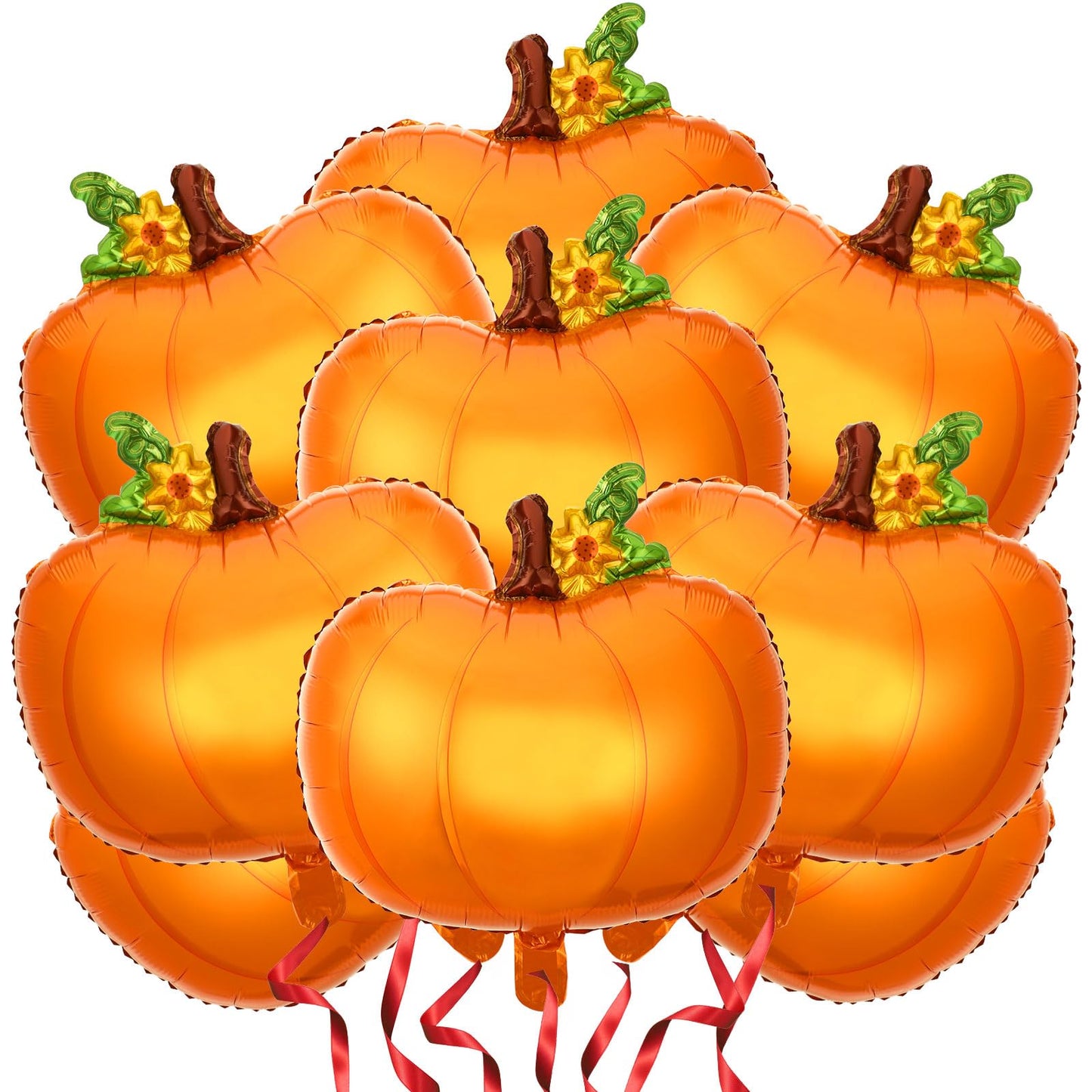 Halloween Pumpkin Foil Party Balloons - 18 ct