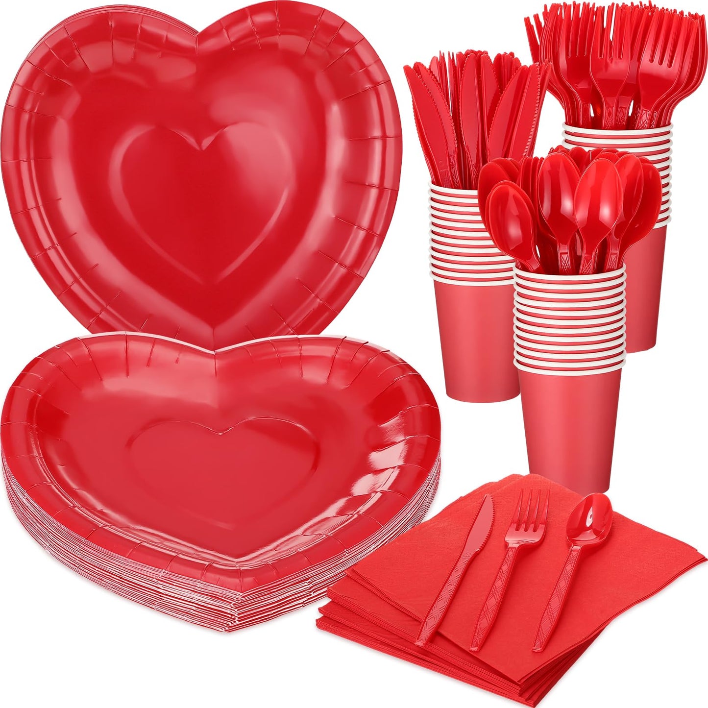 Valentine’s Day Disposable Tableware Set