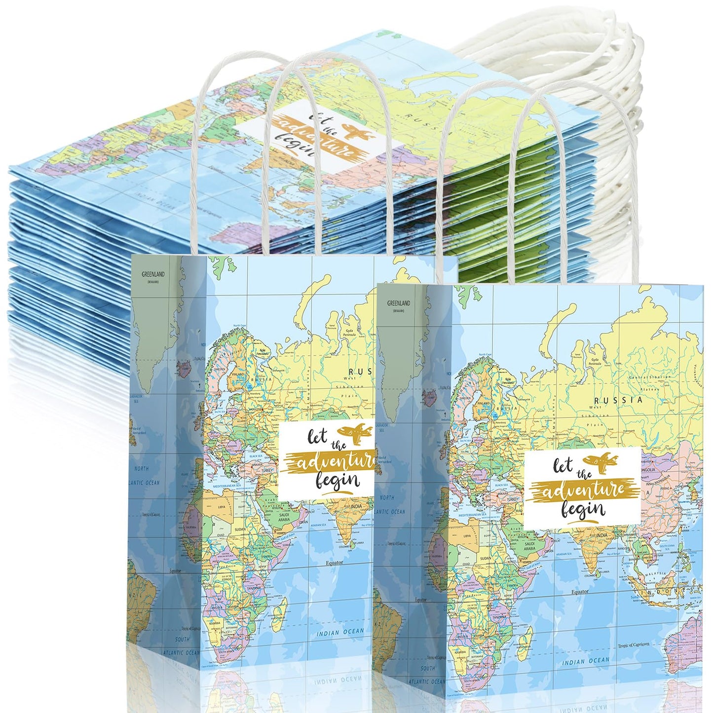 Travel Adventure Paper Favor Bags