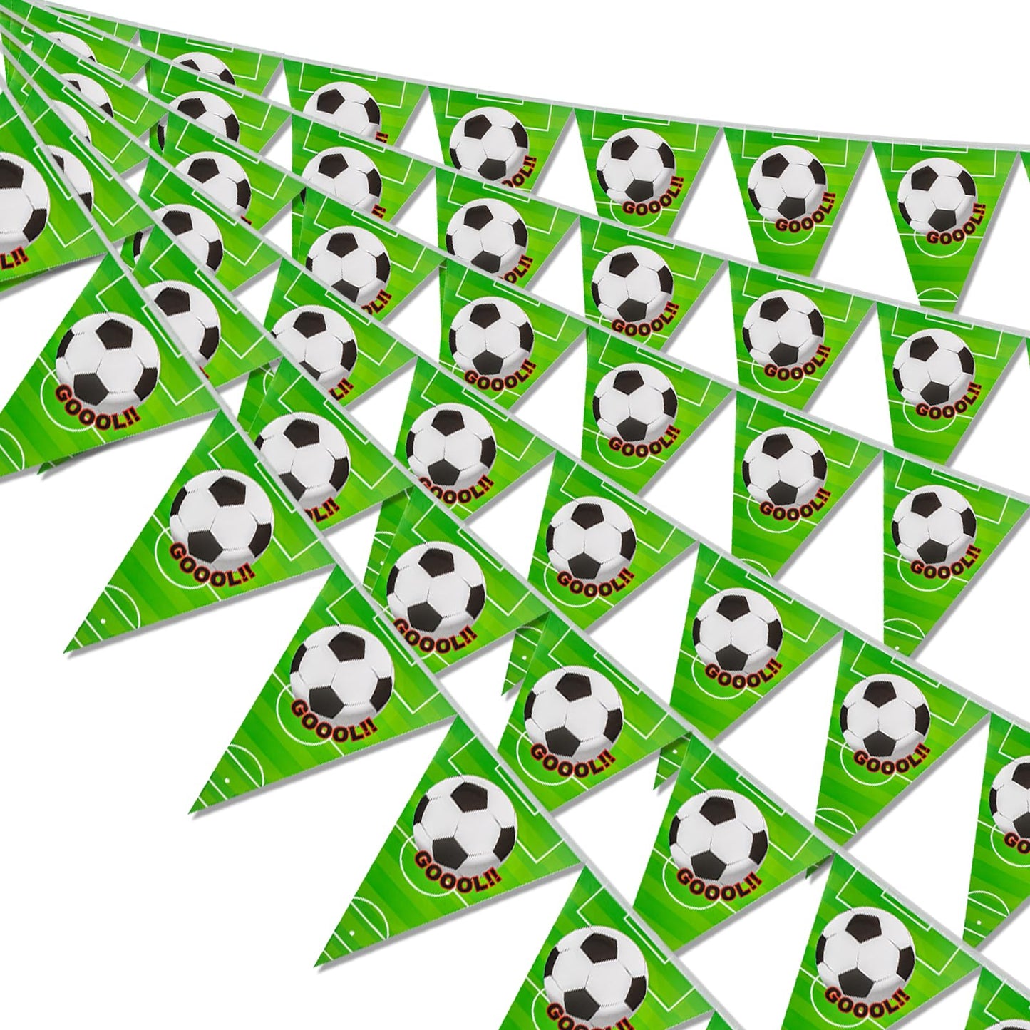 Soccer Birthday Pennant Flag Banner – 49 Feet