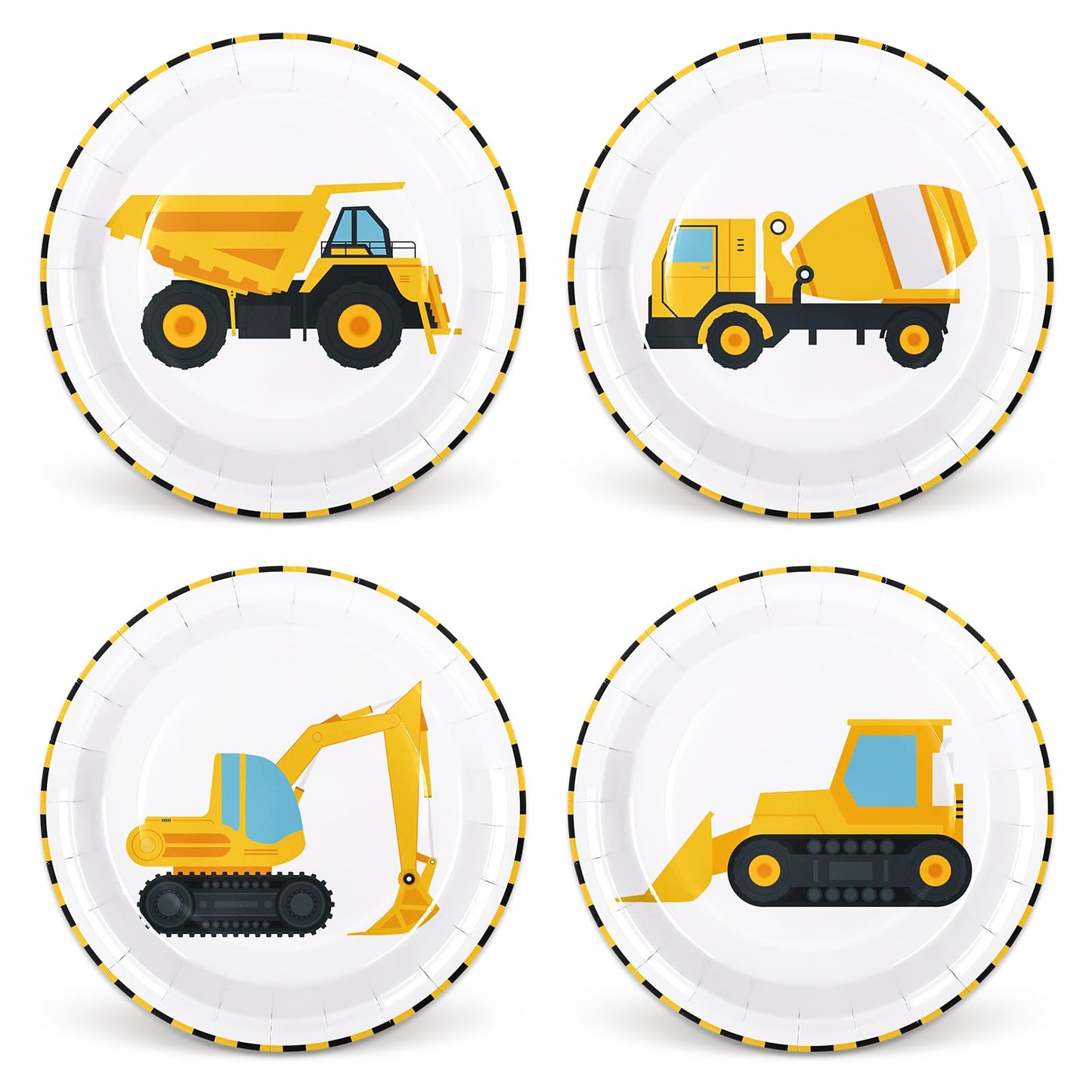 Construction Theme Disposable Paper Plates