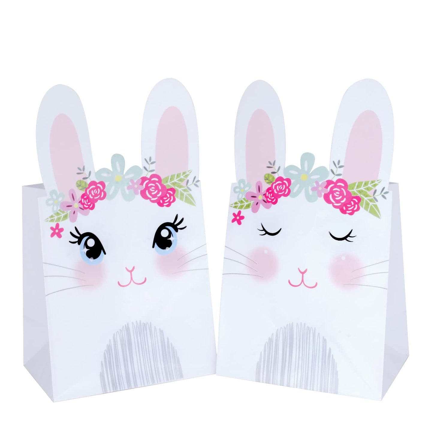 Easter Bunny Paper Treat Bags – 20 Pack