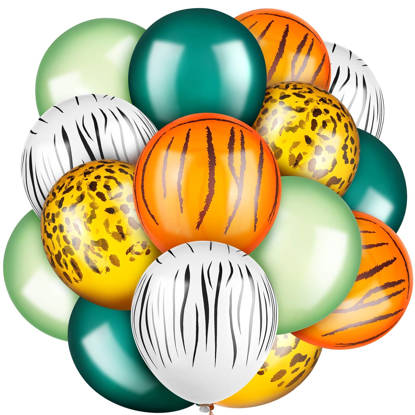 Jungle Safari Animal Print Balloons 12 Inch – 24 Pack