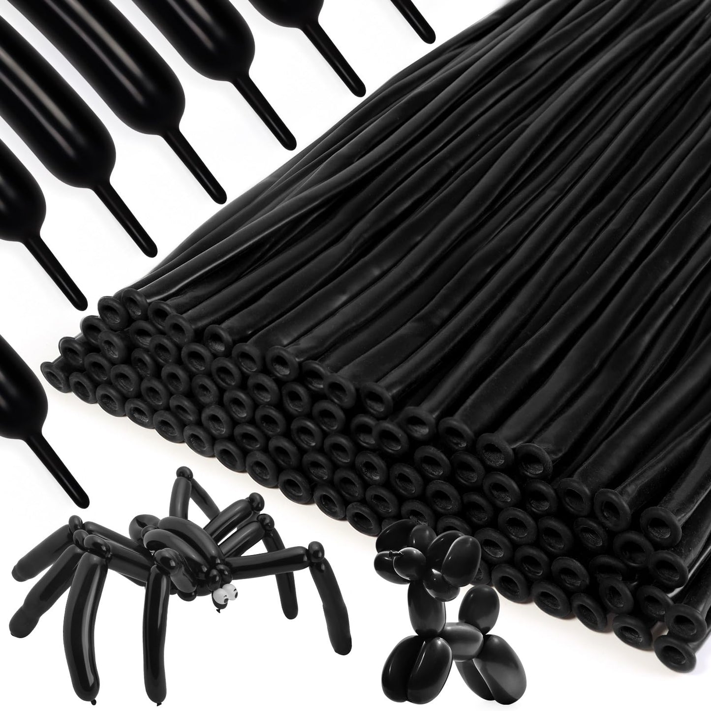Black Balloon Animal Long Twist Balloons – 100 Pack