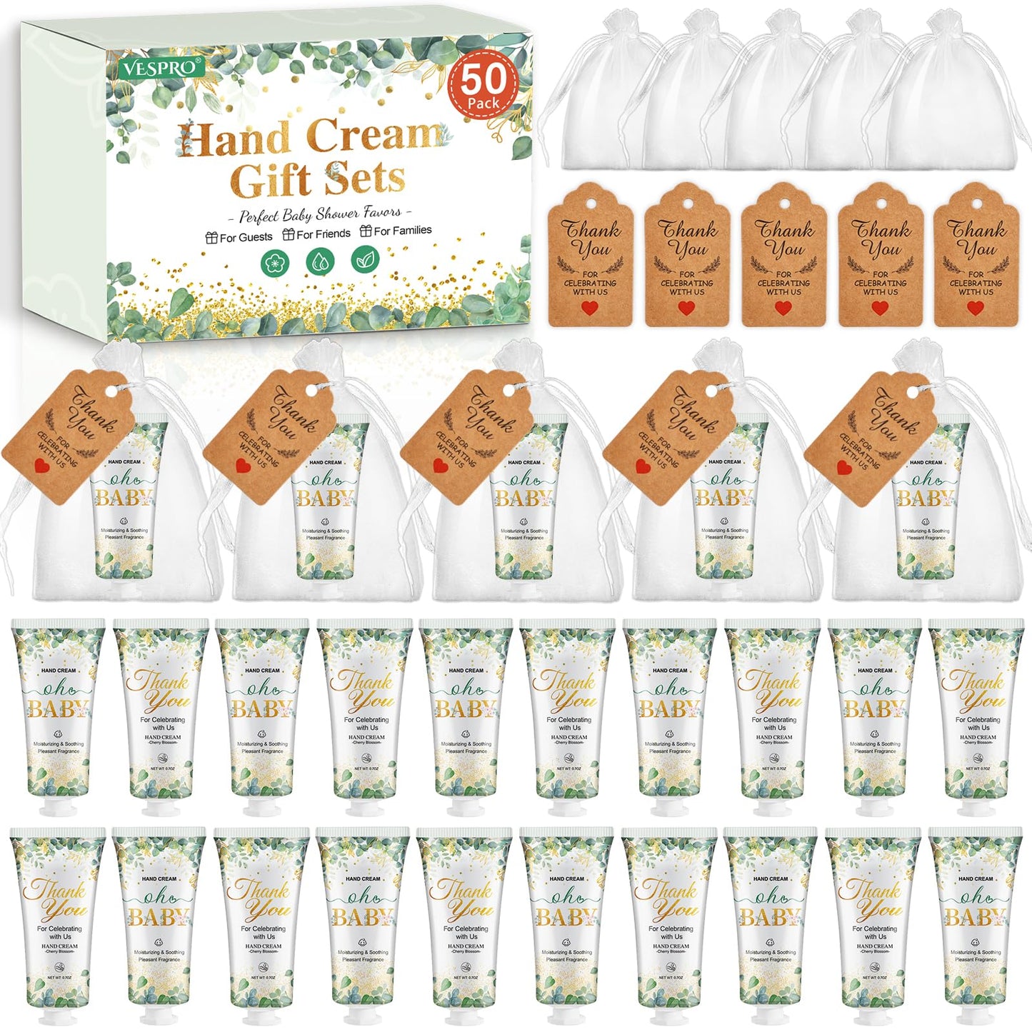 Oh Baby Hand Cream Baby Shower Favours – 50 Sets