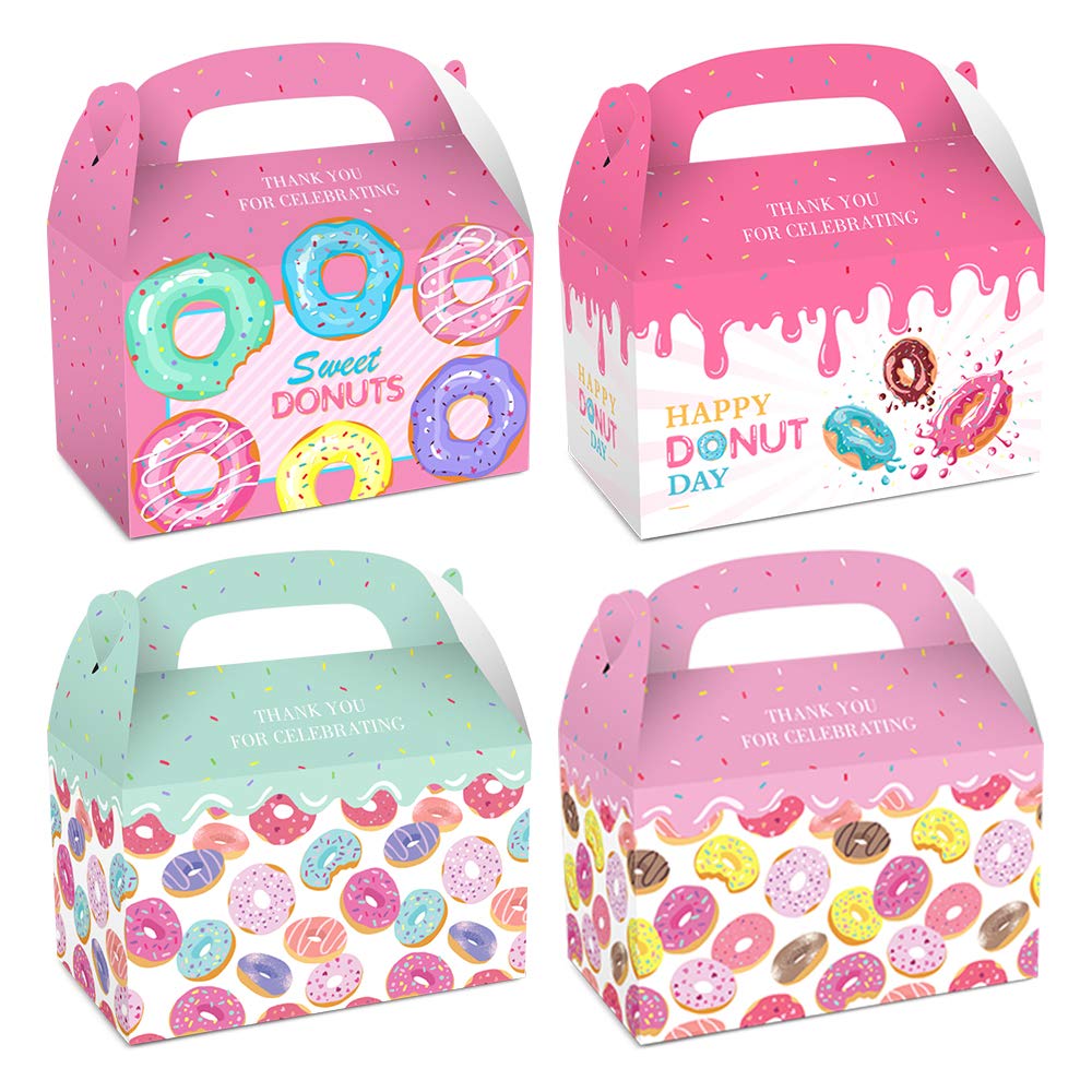 Pink Donut Party Favour Boxes – 24 Pack