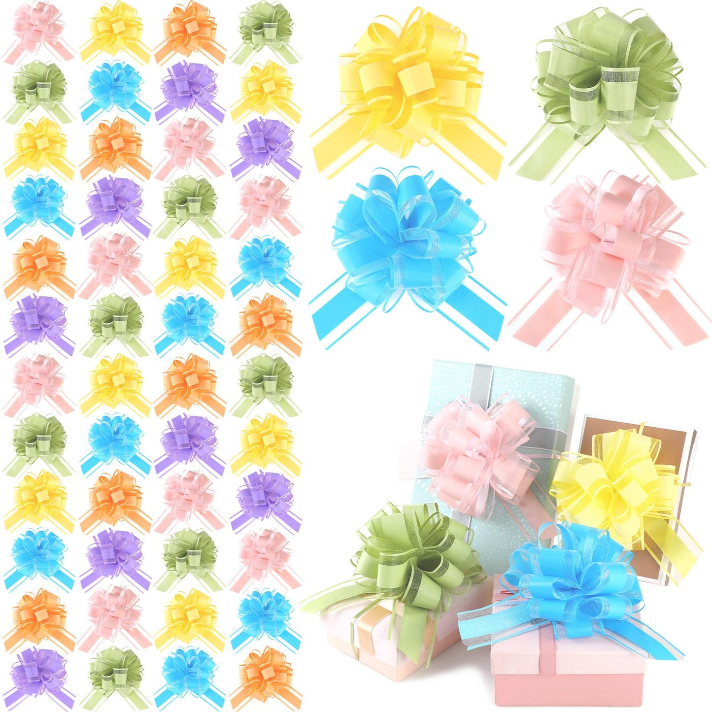 Easter Decorative Pull Bow Gift Wrap Set