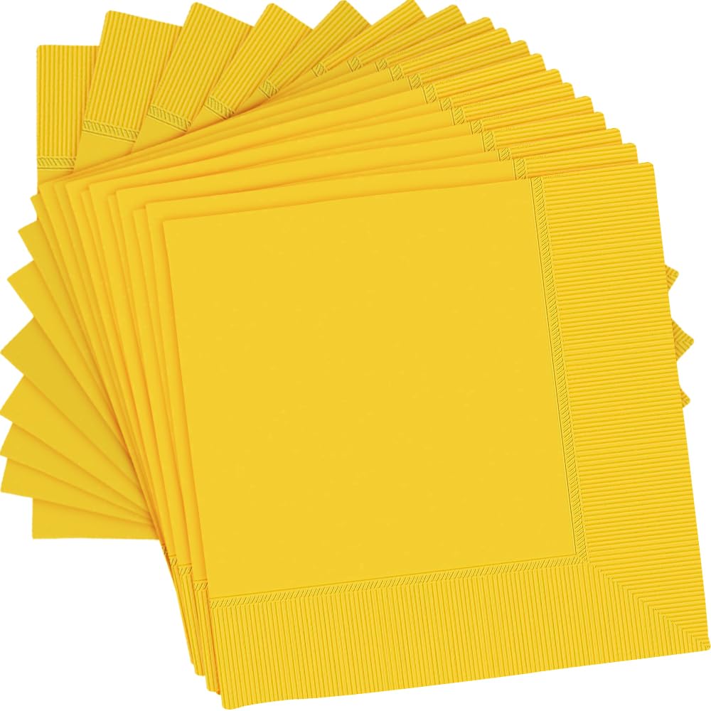 Yellow Luncheon Napkins Party Supplies