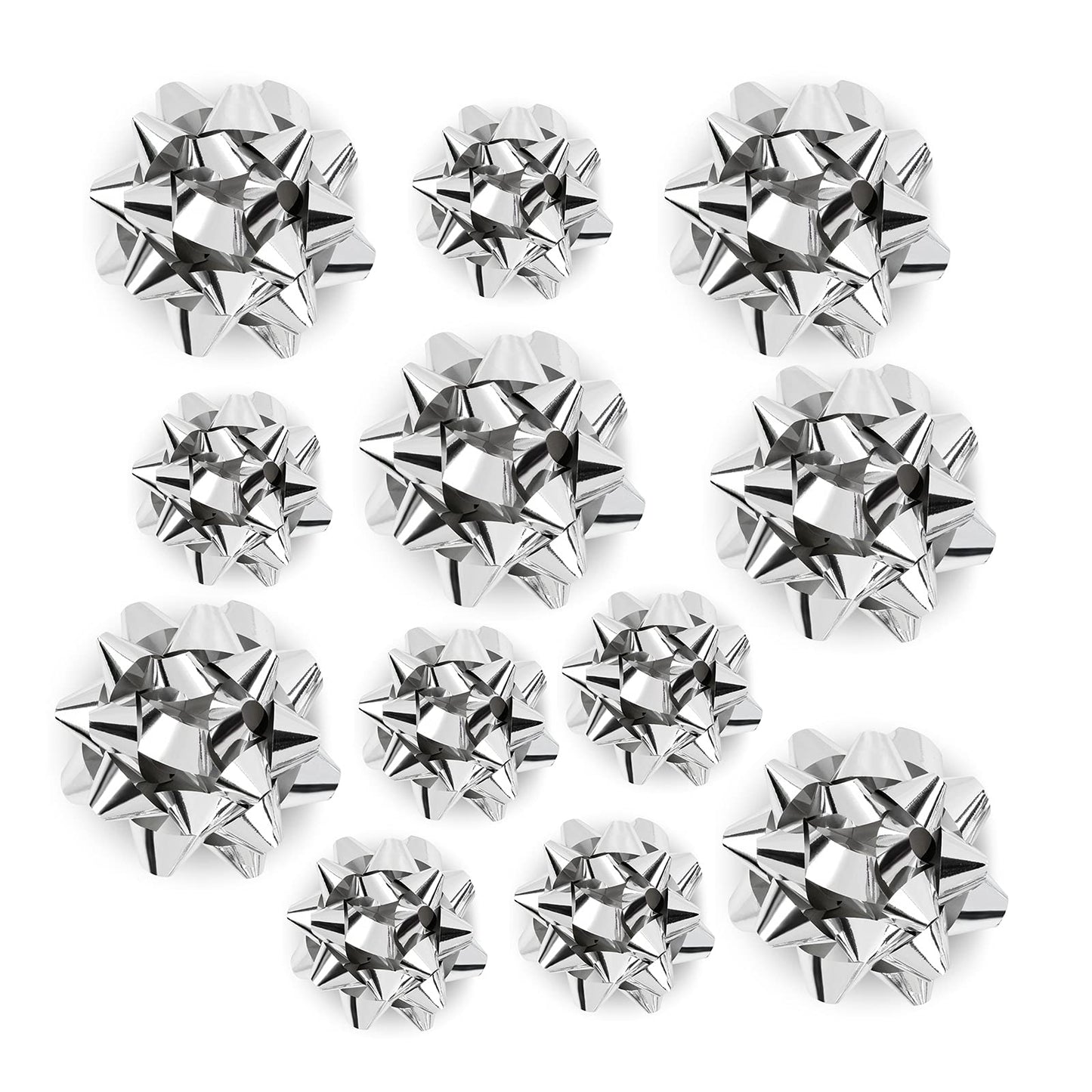 Silver Metallic Gift Bows