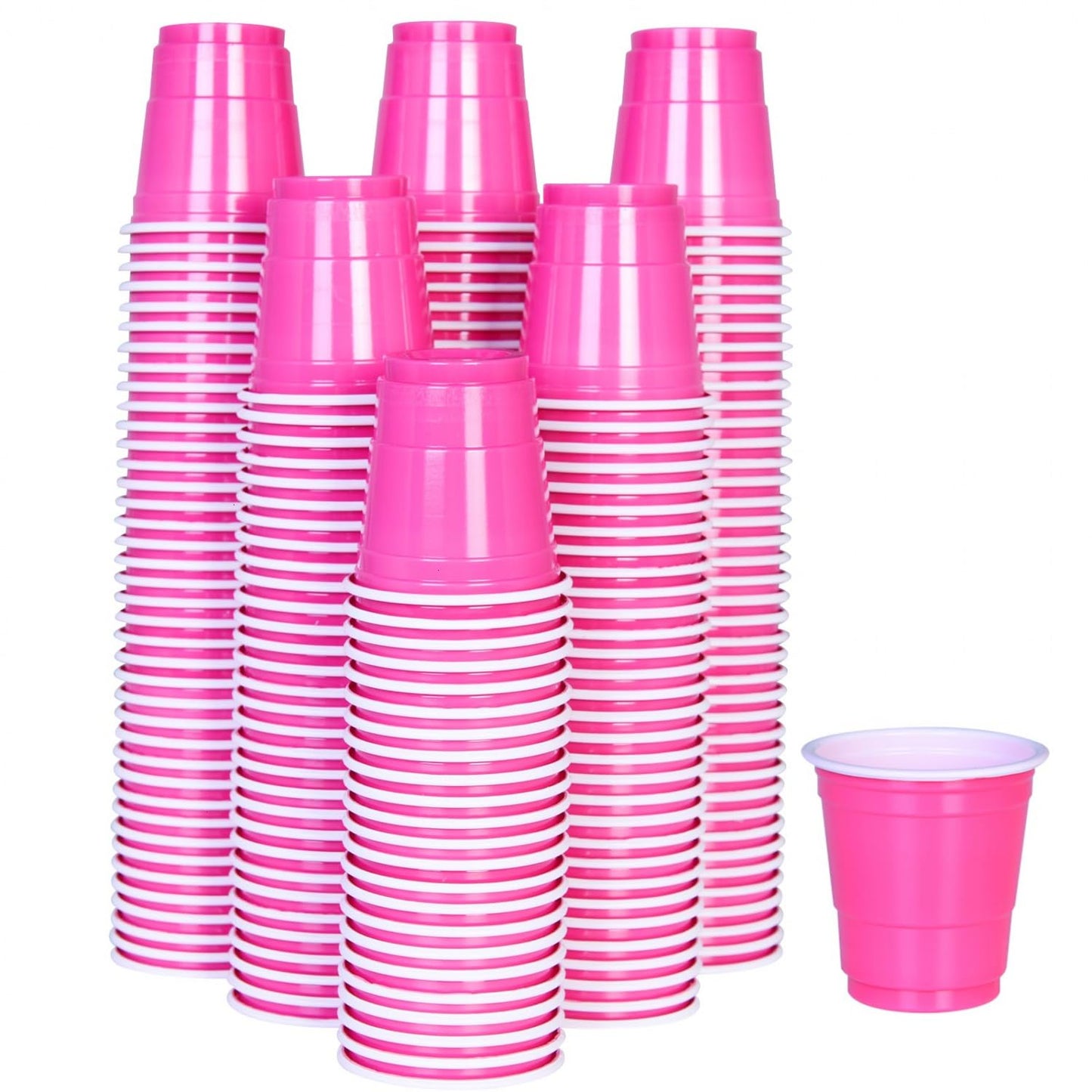 Pink Disposable 2oz Shot Cups – 200 Pack