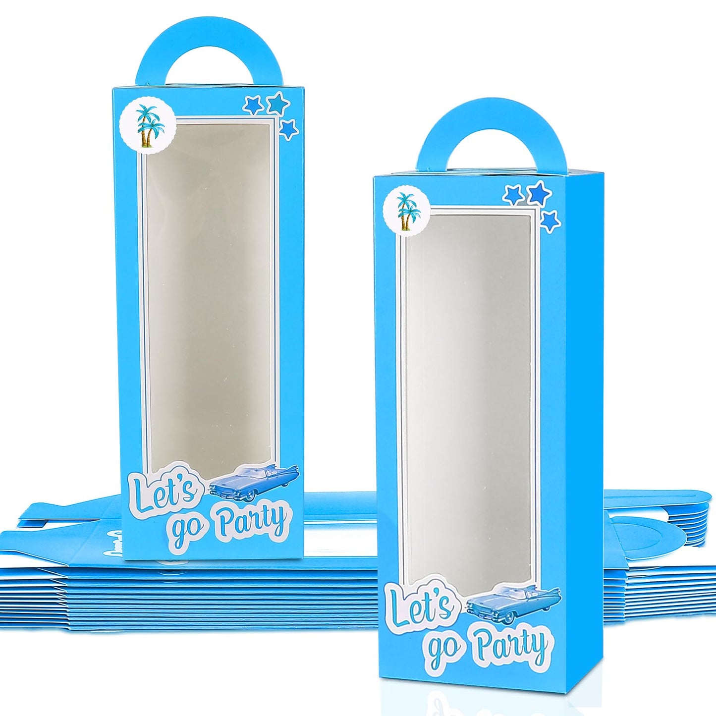 Blue Party Favor Boxes – 12 Pack