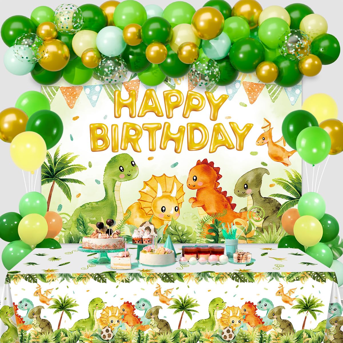 Dinosaur Deluxe Birthday Decoration Kit