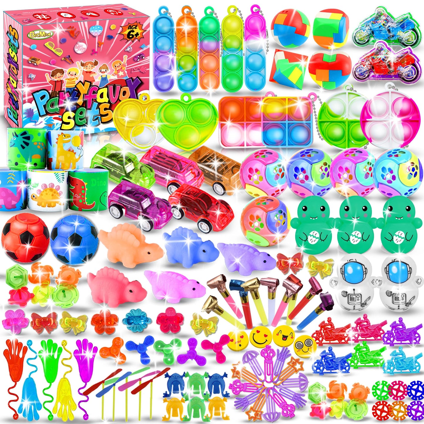 Fidget Toy Party Favors – 150 Pack Kids Goodie Bag Stuffers