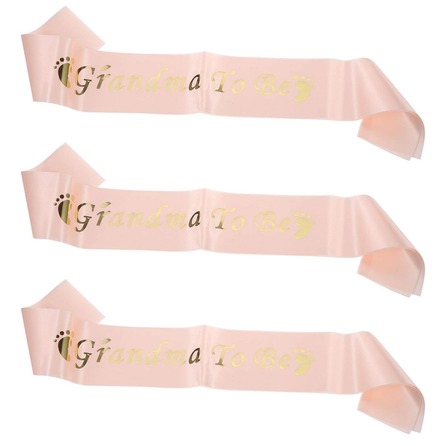 Grandma to Be Satin Party Sashes – 3 Pack