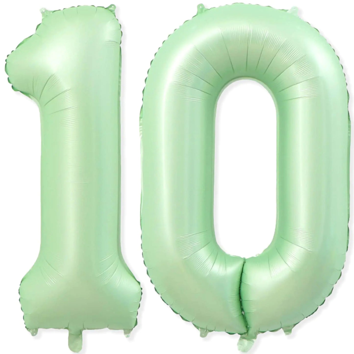 40" Jumbo Light Green Number 10 Balloon