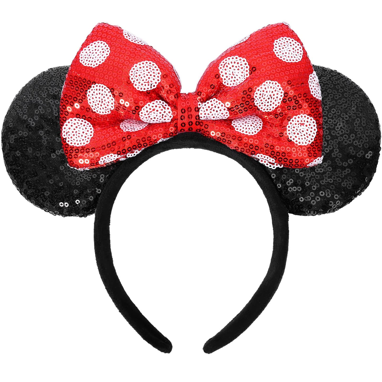 Minnie Mouse Sequin Bow Headband