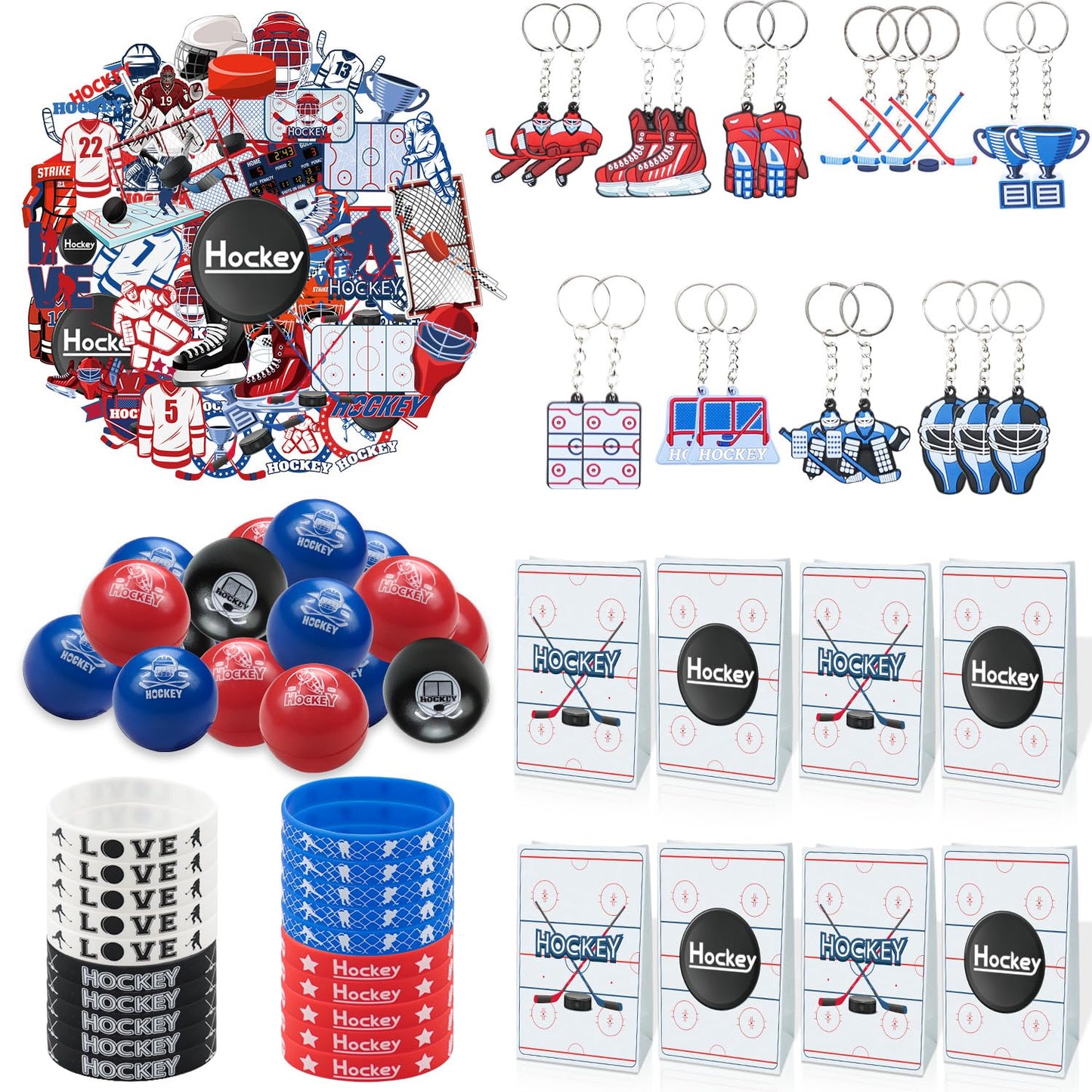 Hockey Party Favours Set – 130 Piece