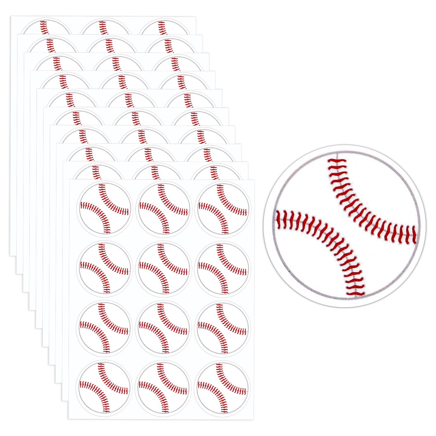 Baseball Stickers Party Favors - 120 ct