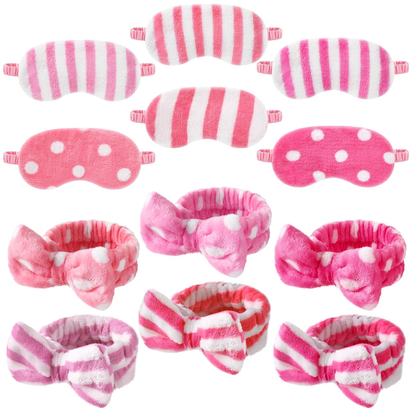 Sleepover Party Favours – 12 Piece, Eye Masks & Headbands