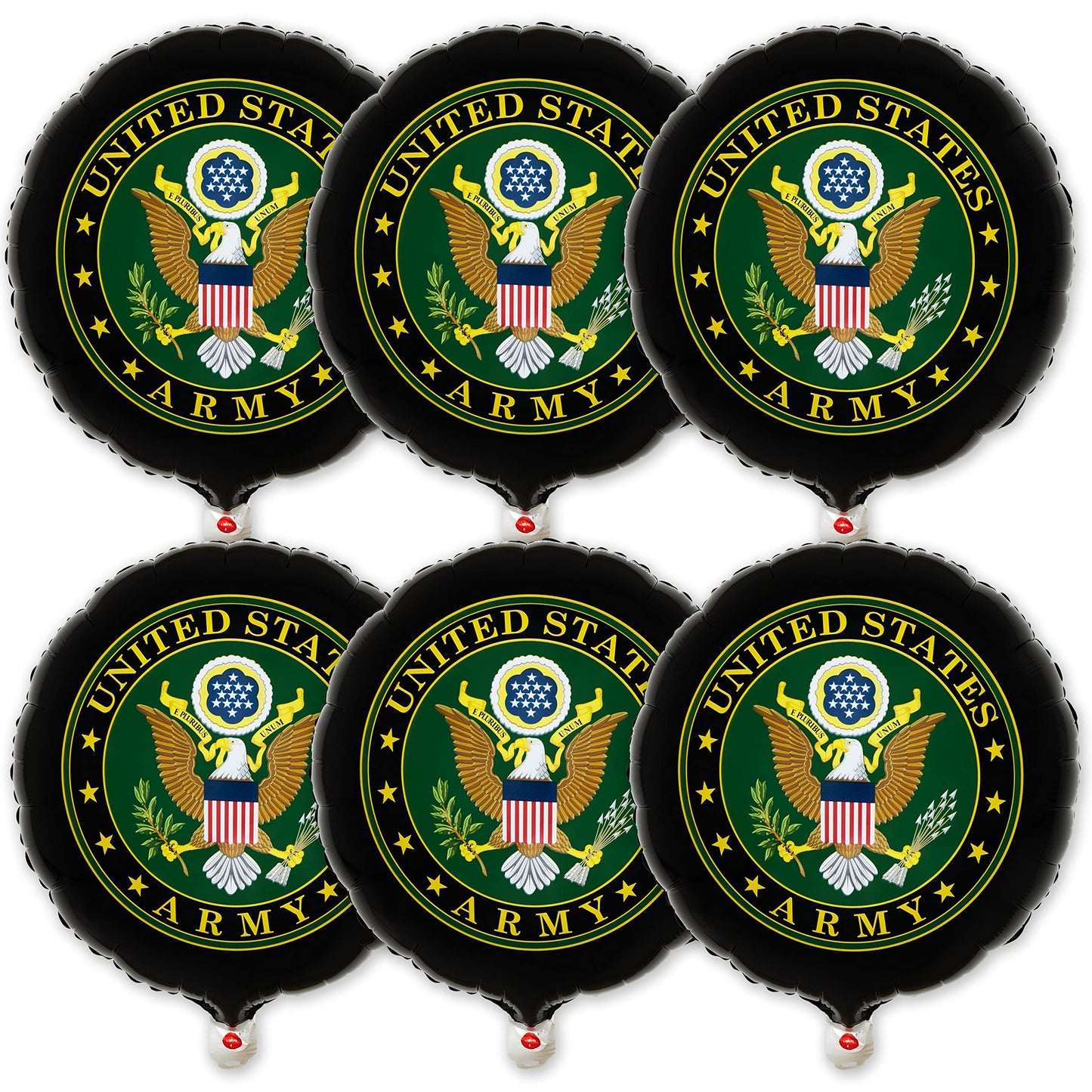 US Army Party Balloons – 6 Pack, 18 Inch, Officially Licensed