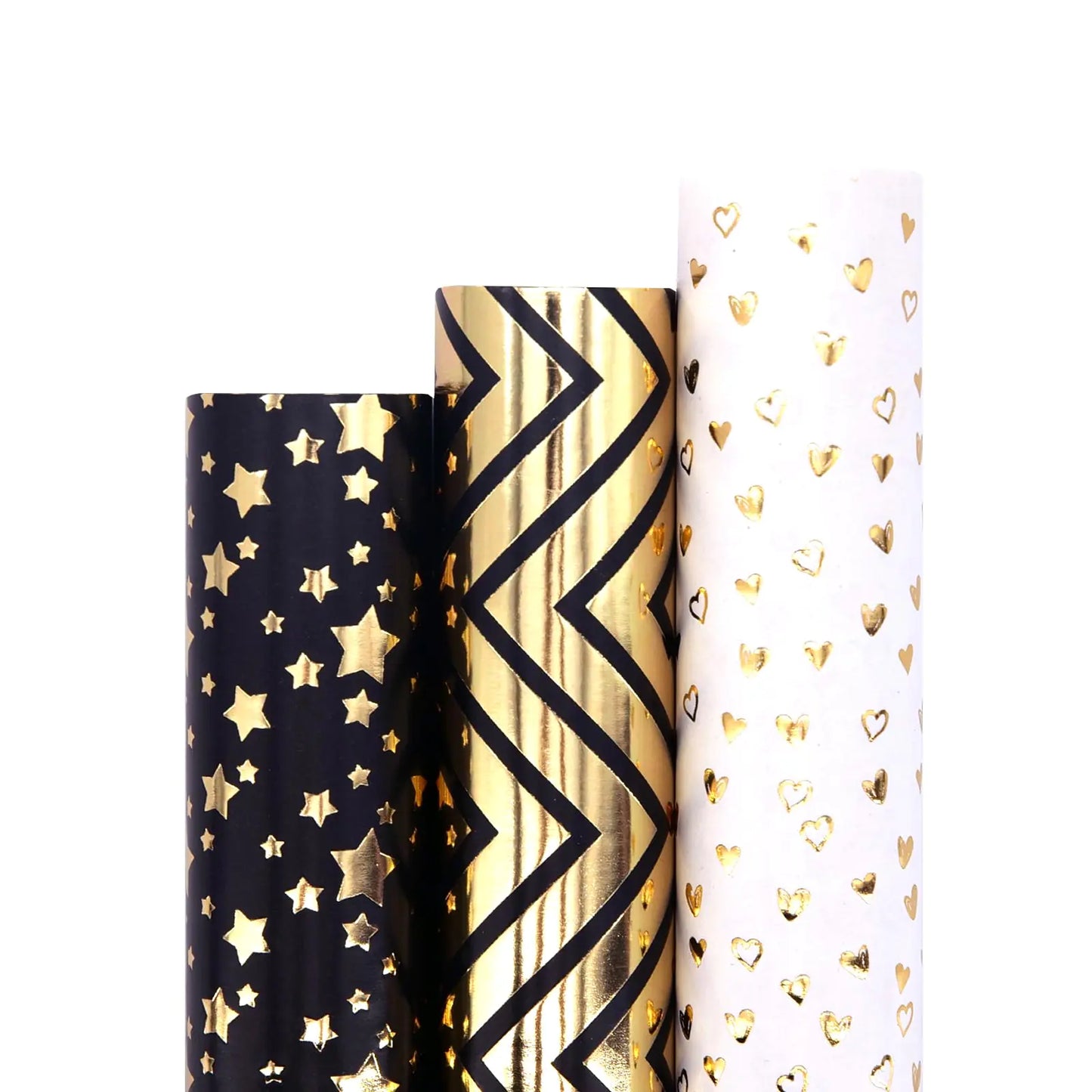 Birthday Elegant Wrapping Paper Set - 3 Rolls