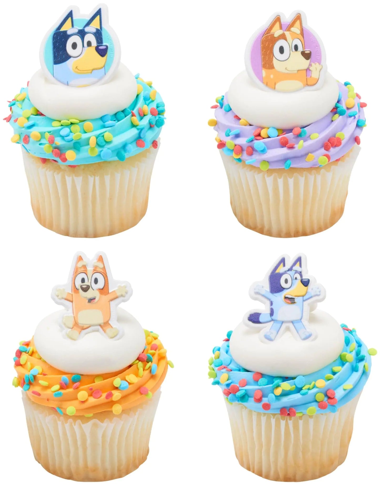 Bluey Fun Cupcake Topper Rings
