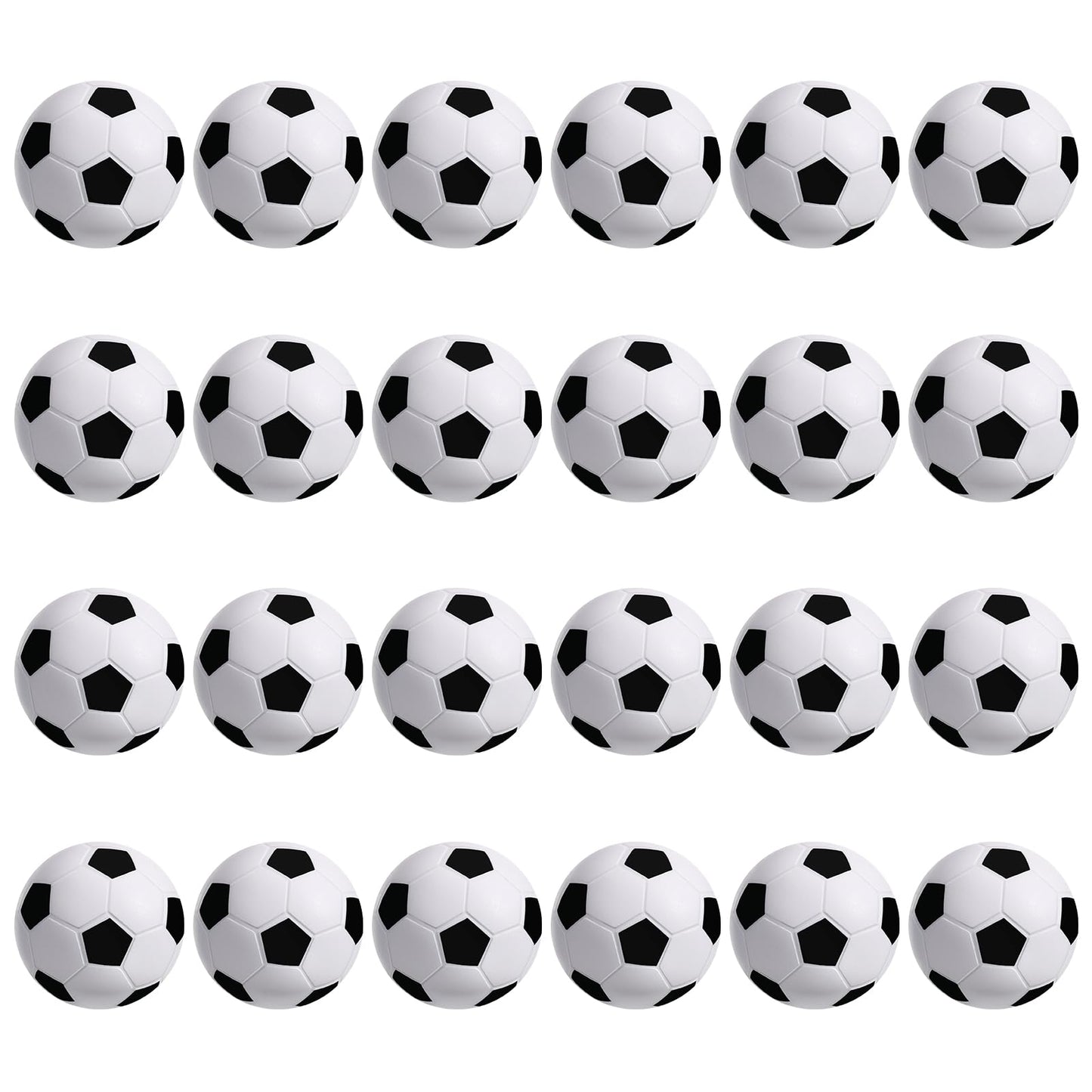Mini Foam Soccer Stress Balls Party Favours – 24 Pack