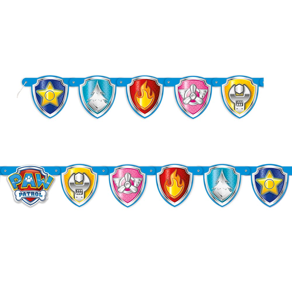 Blue Dog Character Colorful Jointed Party Banner