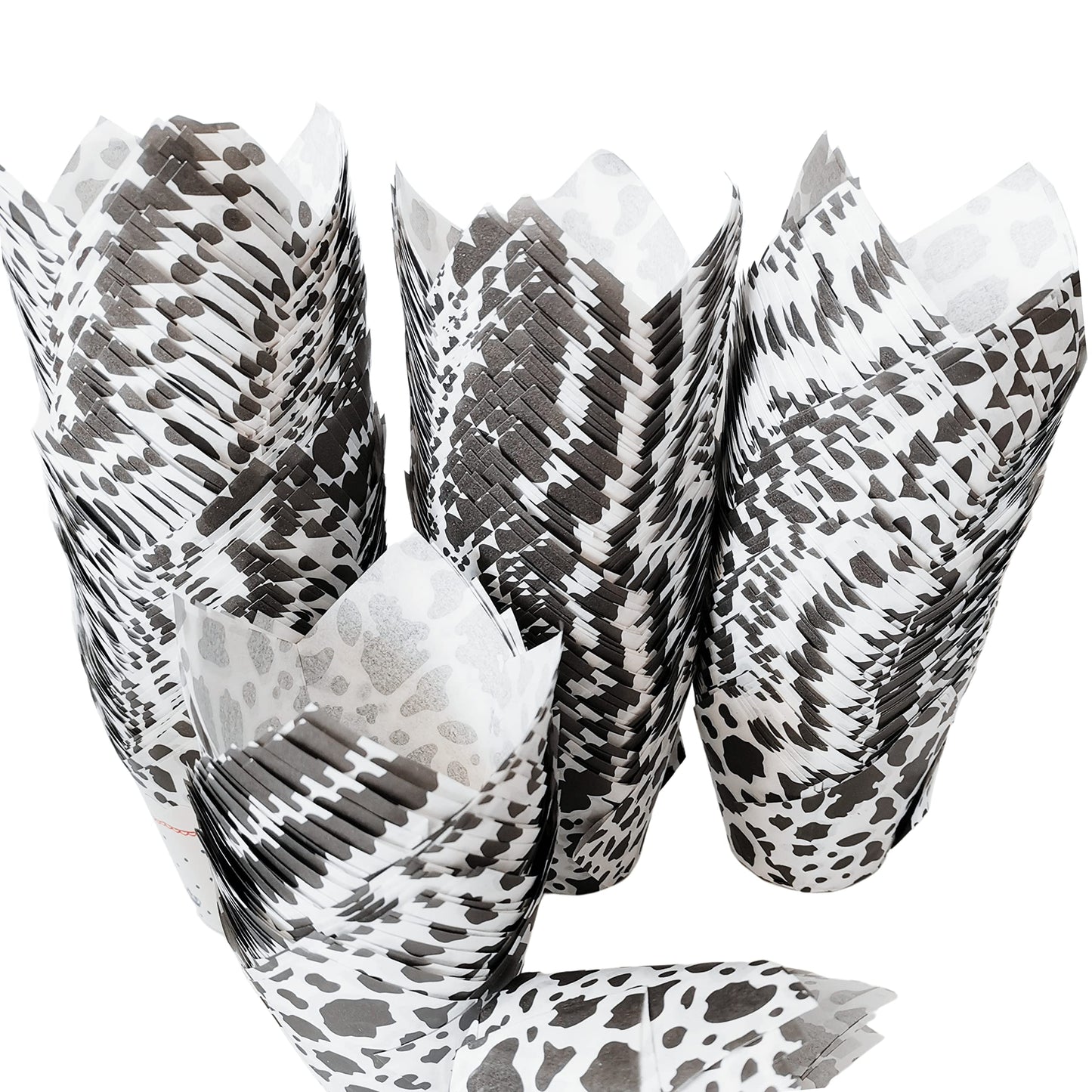Cow Print Tulip Cupcake Liners – 50 Pack