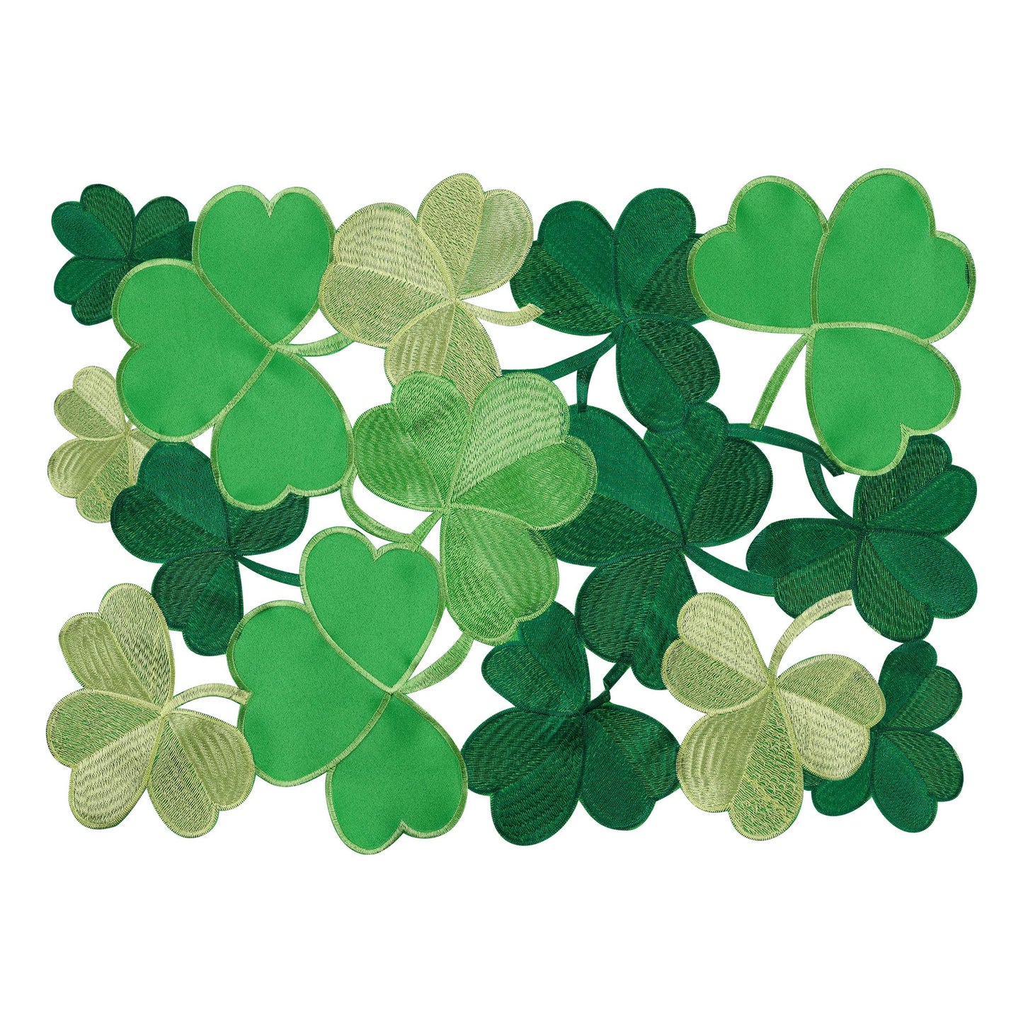 St. Patrick's Day Embroidered Shamrock Placemats - 4 ct