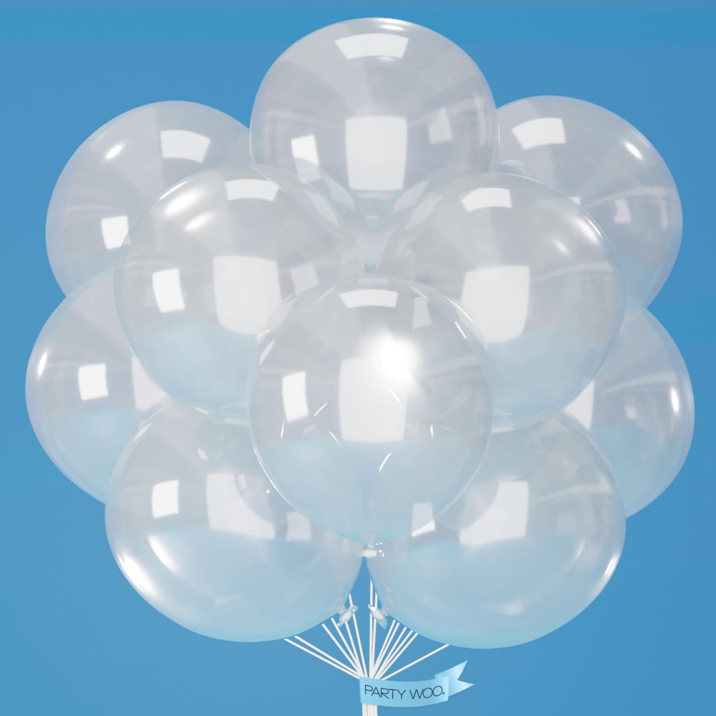 Clear Transparent Latex Balloons 18 Inch – 20 Pack