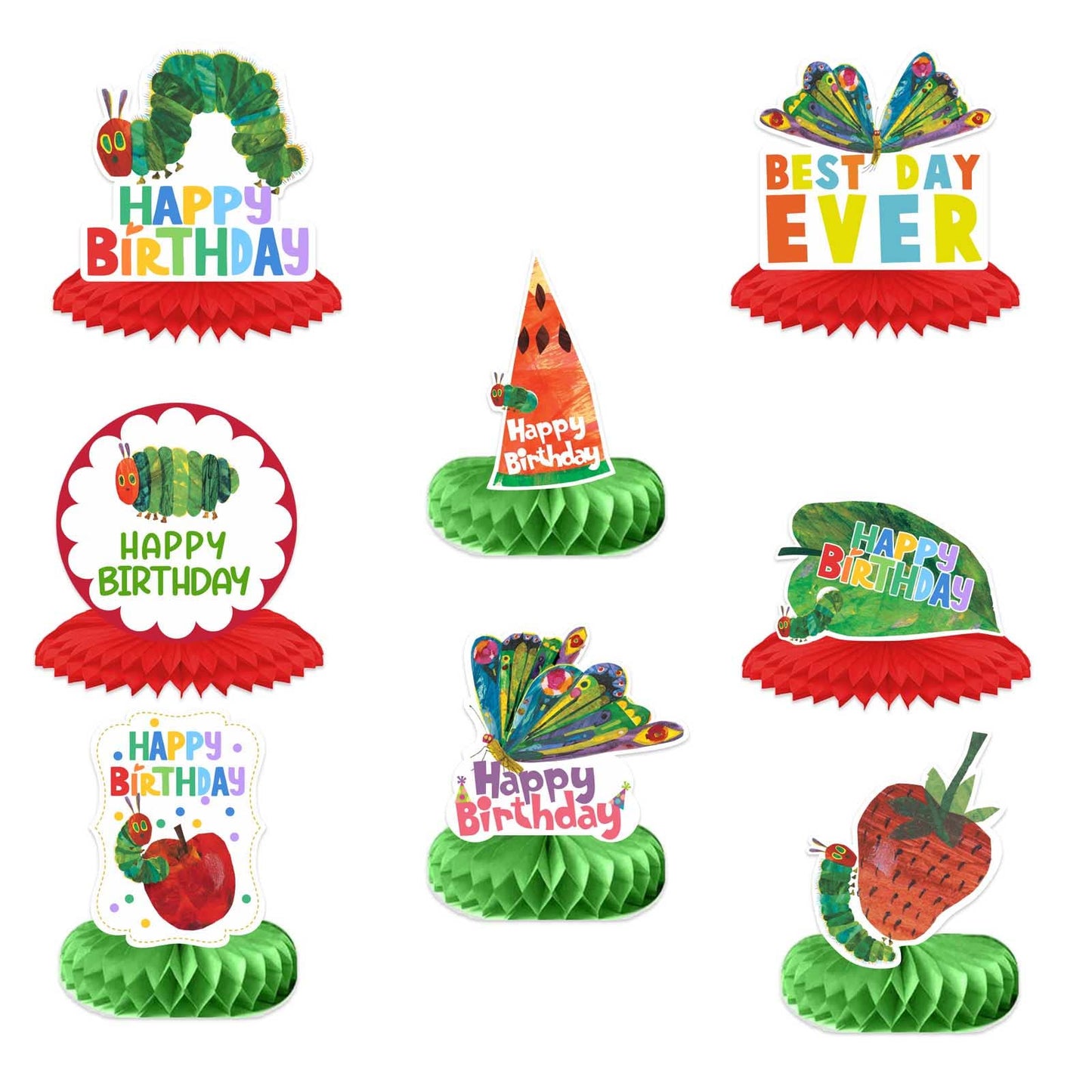 Hungry Caterpillar Honeycomb Table Centrepieces