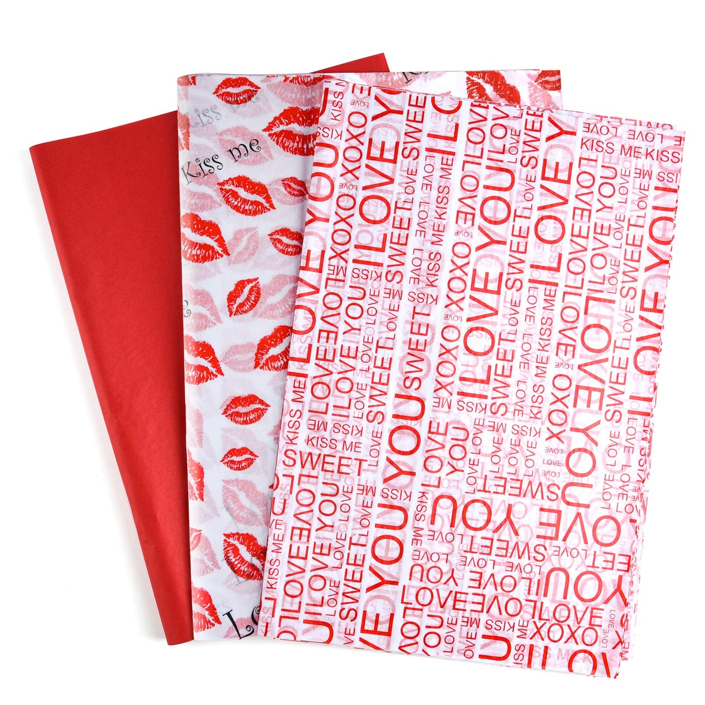 Valentine's Day Assorted Tissue Paper for Gift Bags – 60 Sheets