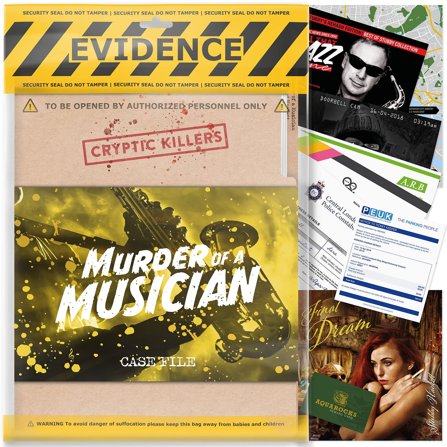 Murder Mystery Cold Case Game – Murder of a Musician