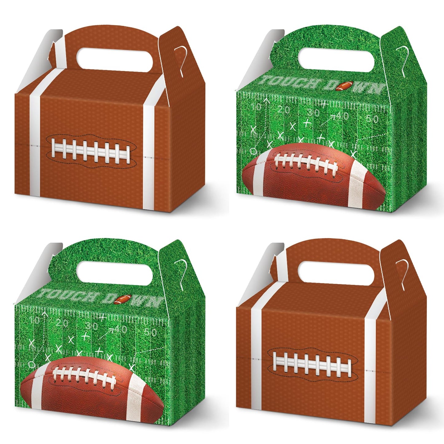 Football Touchdown Party Treat Boxes – 12 Pack
