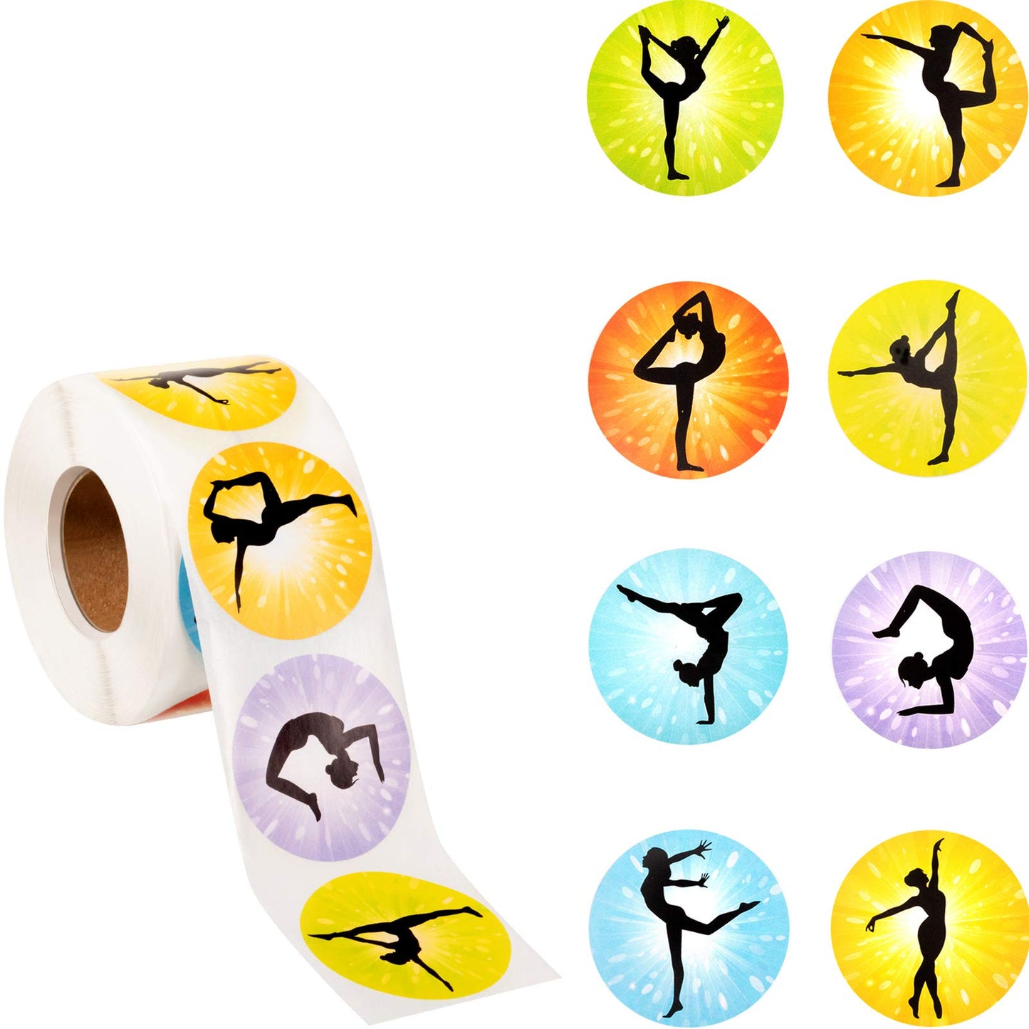 Gymnastics Sticker Roll – 500 Pieces