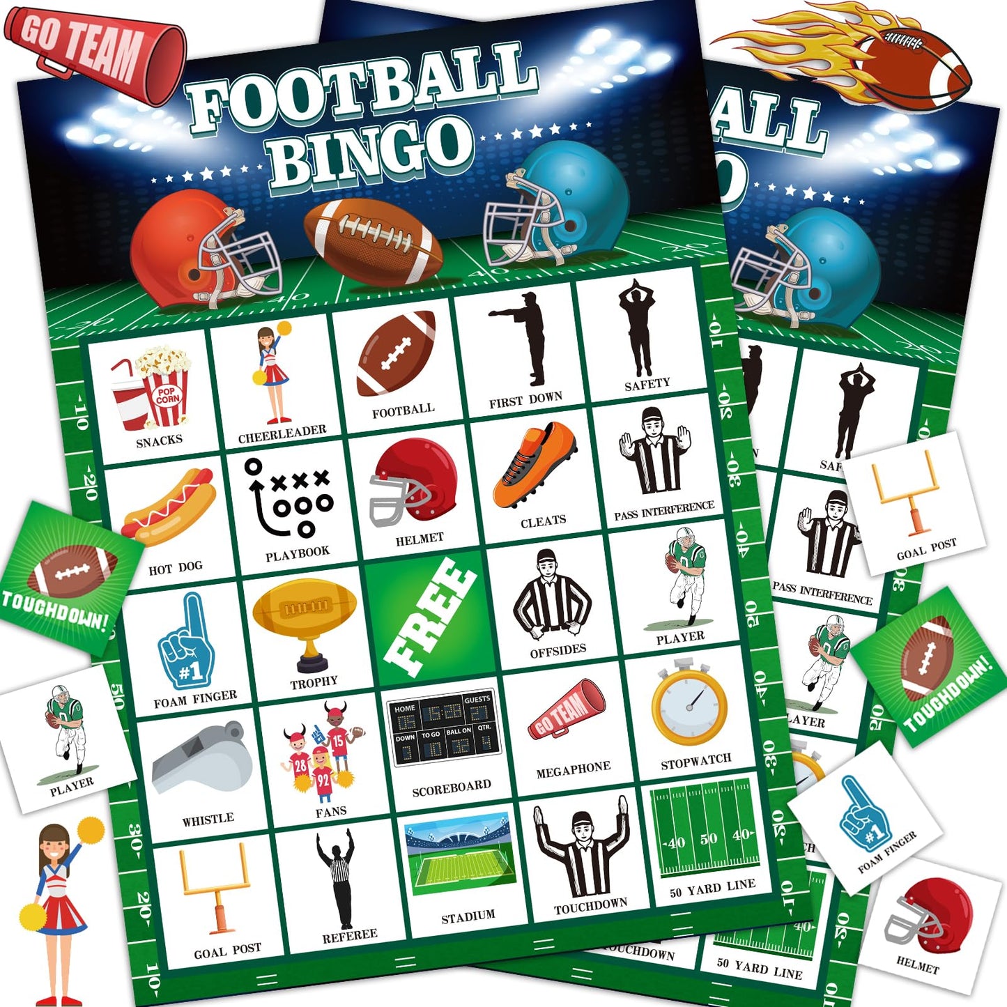 Football Bingo Game – 24 Players