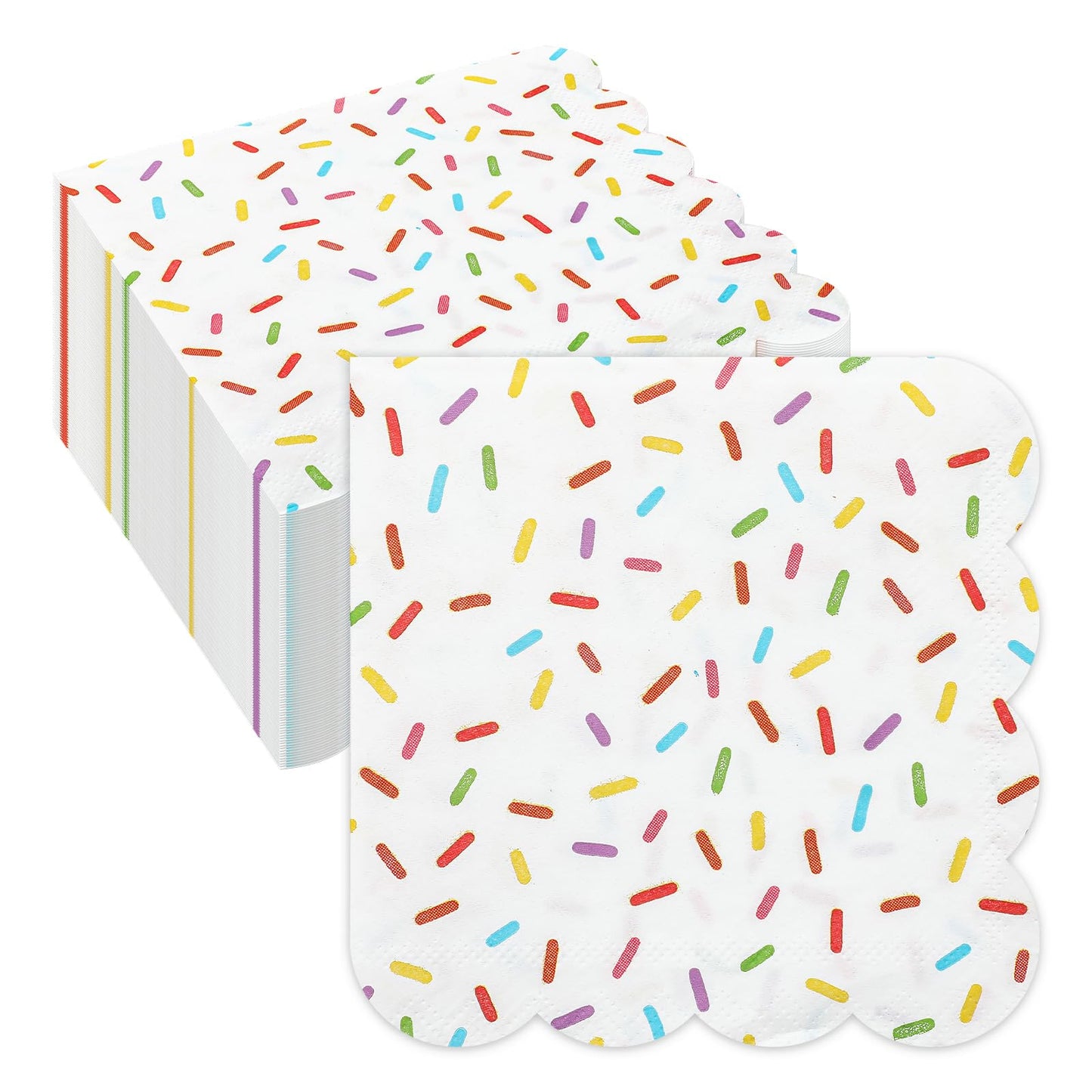 Donut Sprinkles Party Paper Napkins – 100 Pack