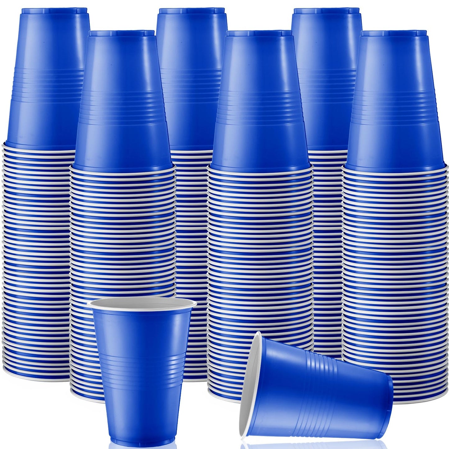 Dark Blue 16oz Disposable Plastic Party Cups