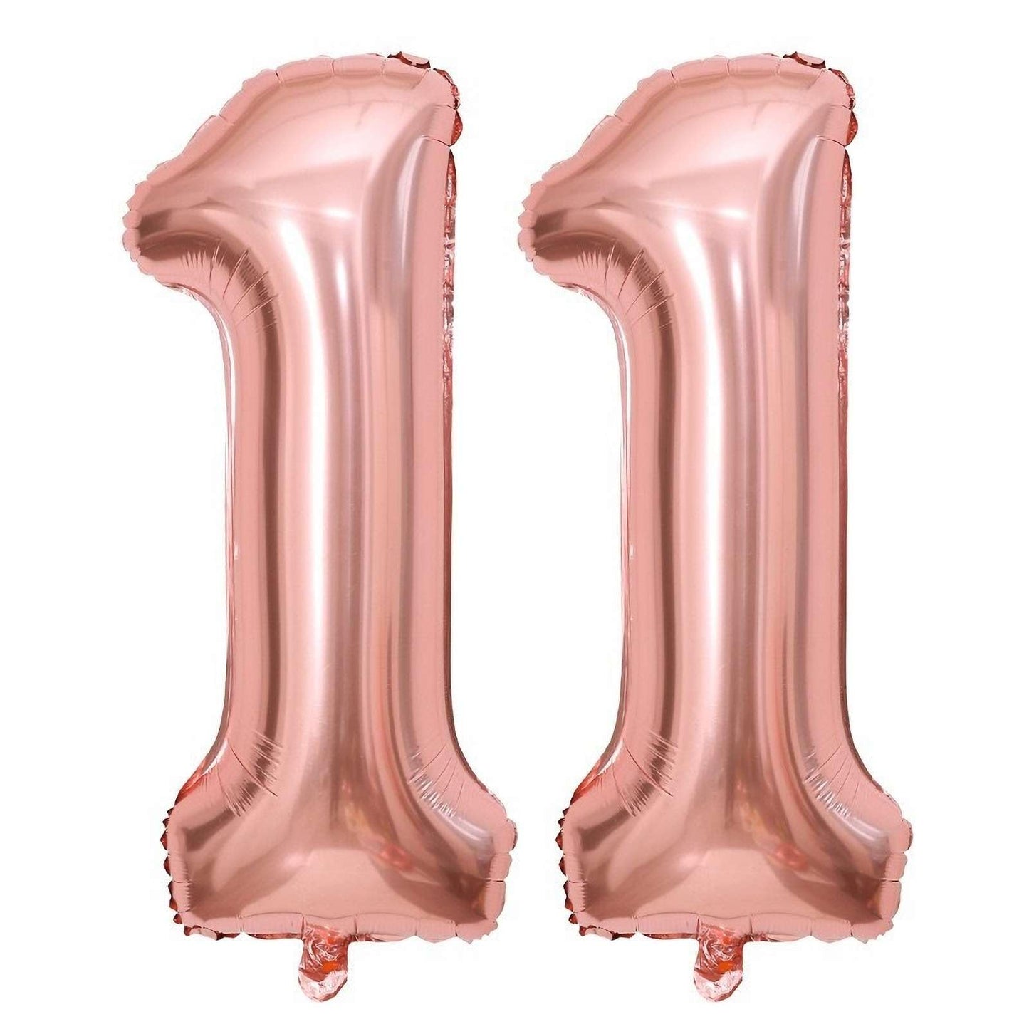 Rose Gold Number 11 Giant Foil Balloon - 40 Inch
