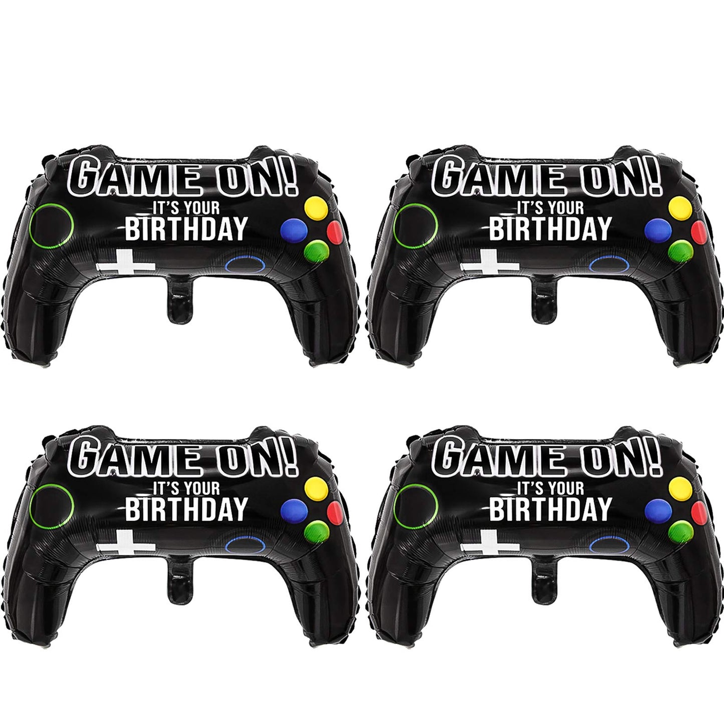 Game On Video Game Controller Foil Balloons – 4 Pack, 23.6 Inch