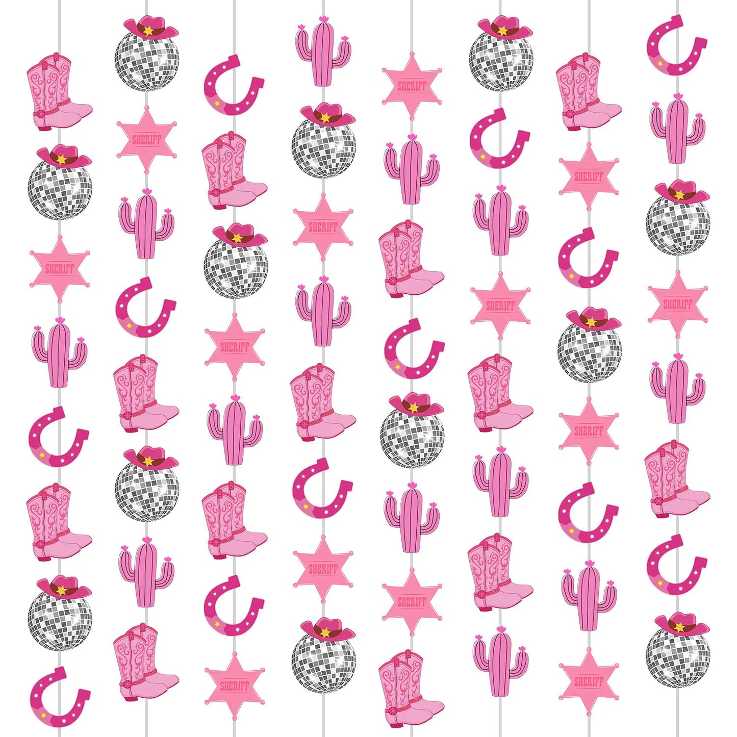 Cowgirl Disco Decorative Banner Set