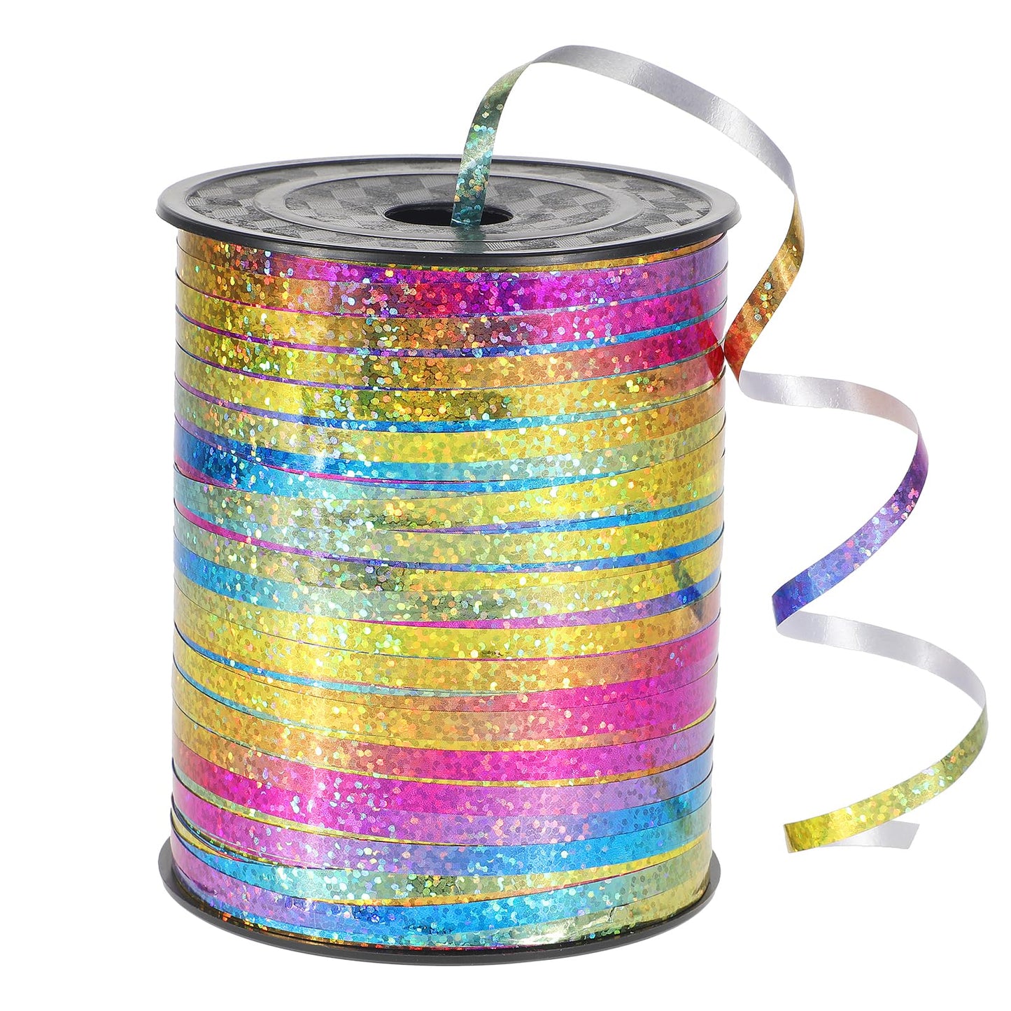Rainbow Holographic Curling Ribbon - 500 Yards