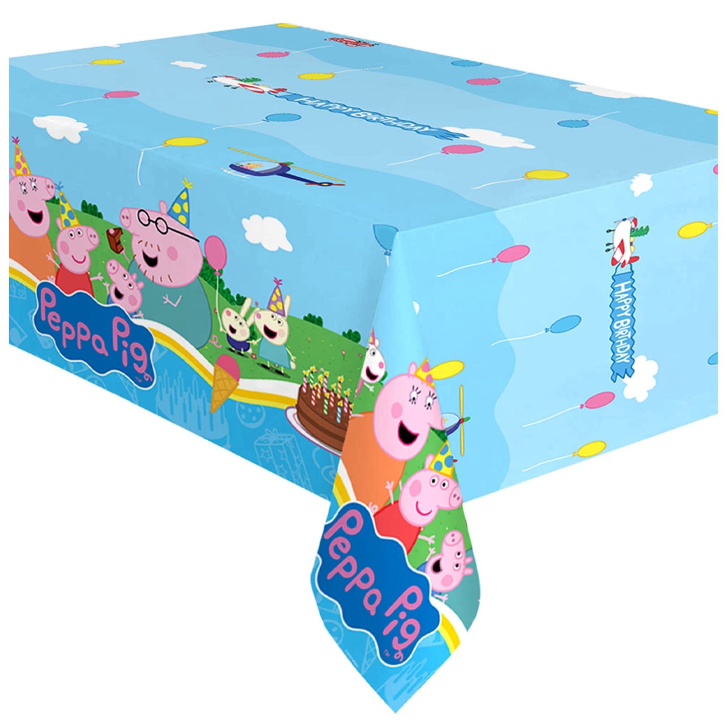 Pink Piggy Character Party Tablecloths 54x108 Inch – 2 Pack