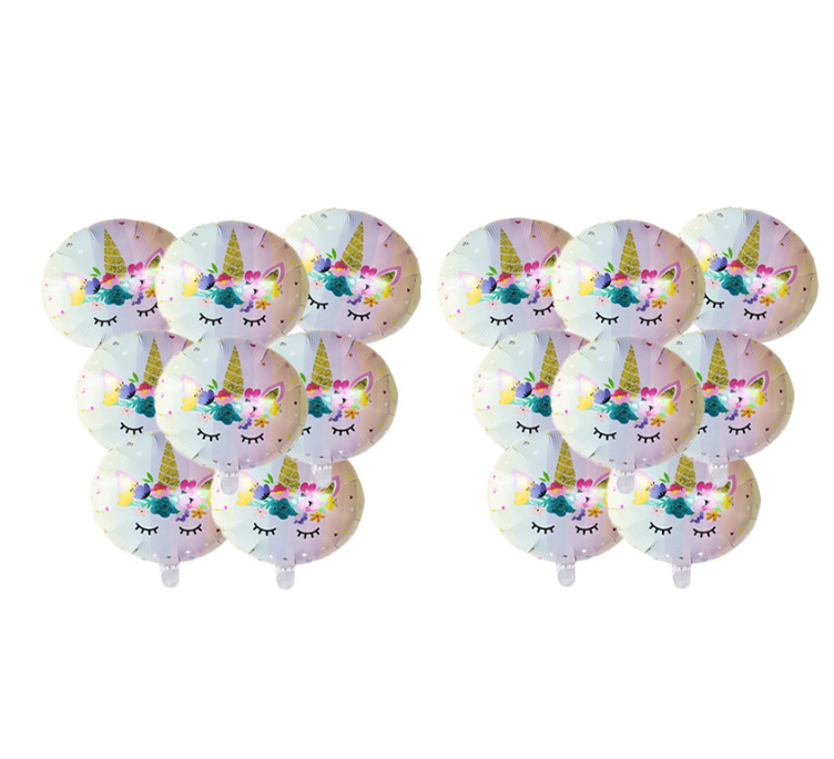 Unicorn Round Foil Party Balloon – 18 Inch