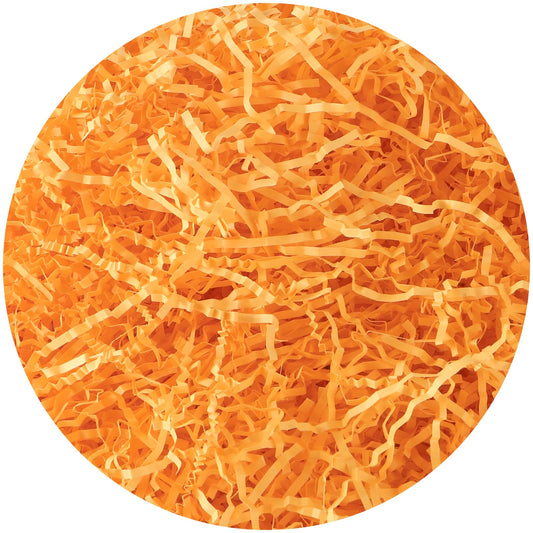 Orange Crinkle Paper Shred Box Filler