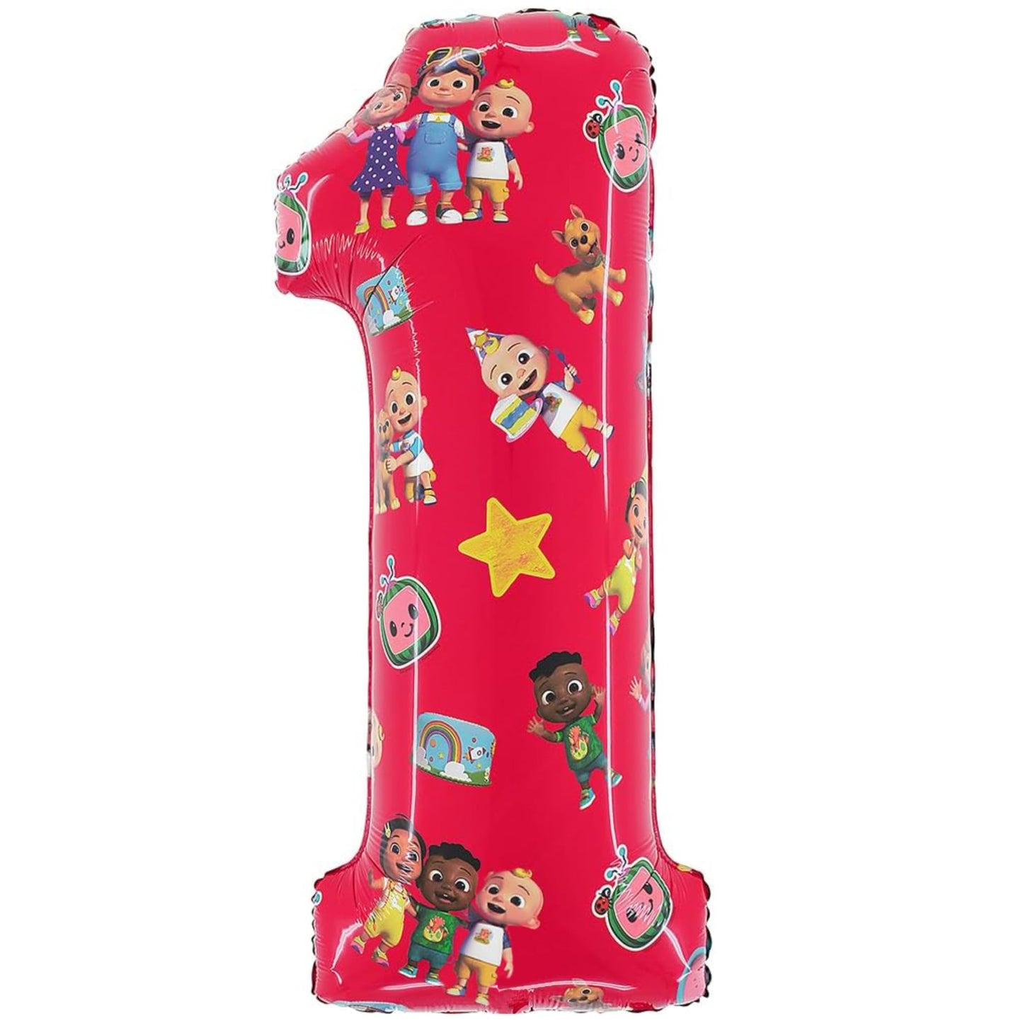 Baby Musical Character Number Foil Birthday Balloon - 27 Inch